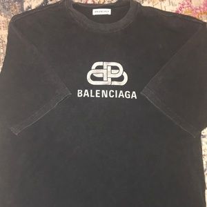 Balenciaga acid wash oversized shirt